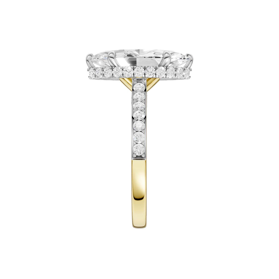 14K 4.50CT Lab Grown Diamond Engagement Ring