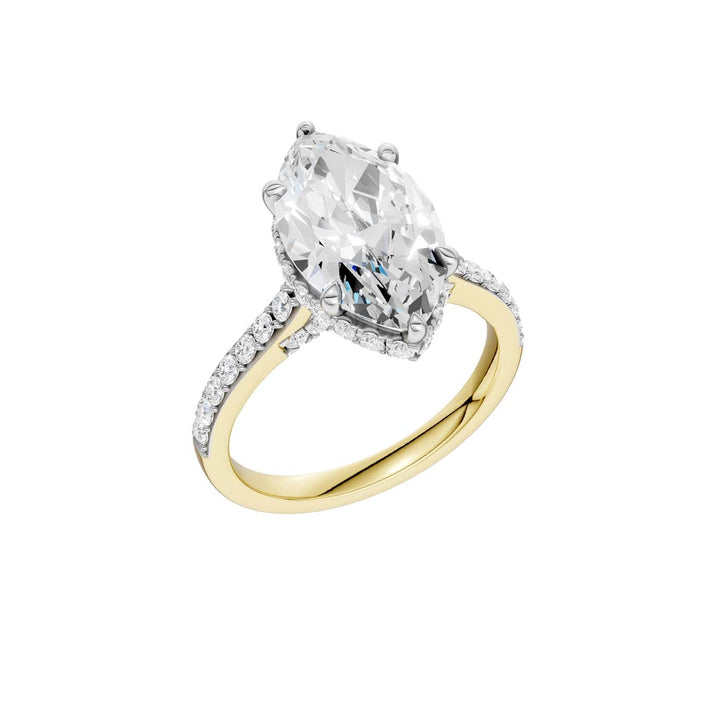 14K 4.50CT Lab Grown Diamond Engagement Ring