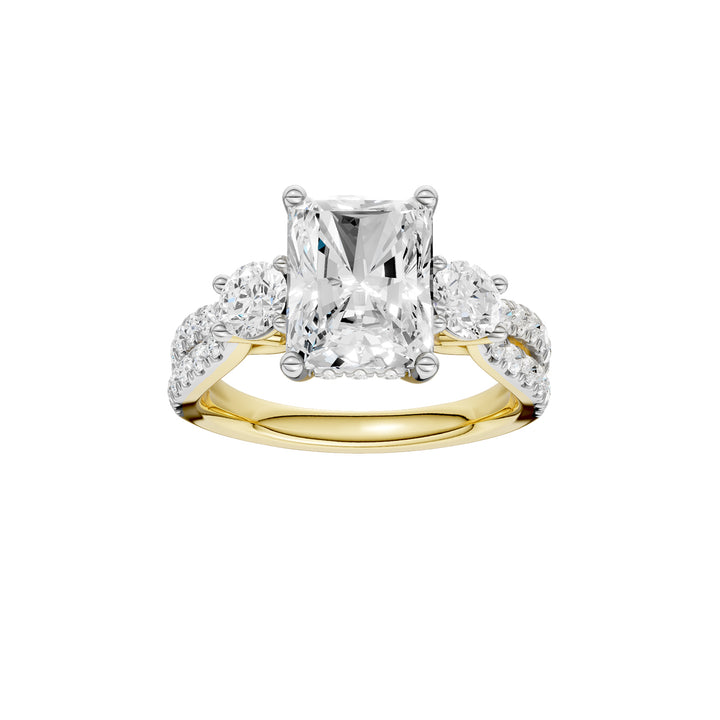 14K 4.00CT Lab Grown Diamond Engagement Ring