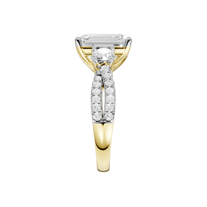 14K 4.00CT Lab Grown Diamond Engagement Ring