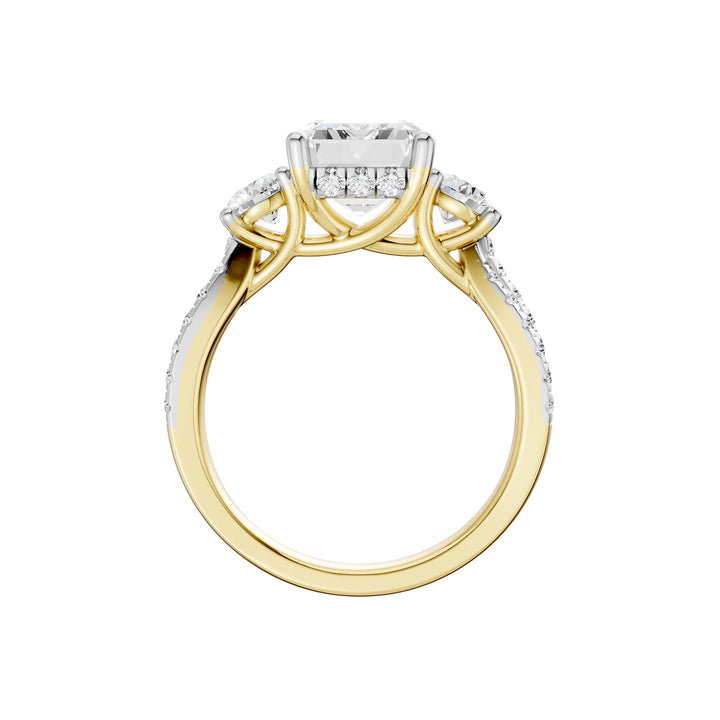 14K 4.00CT Lab Grown Diamond Engagement Ring