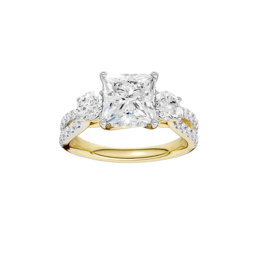 14K 4.00CT Lab Grown Diamond Engagement Ring