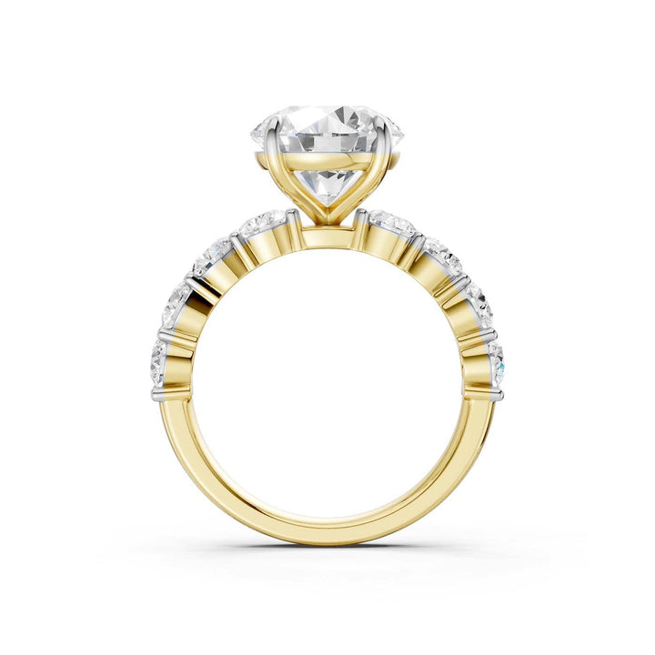 14K 4.50CT Lab Grown Diamond Engagement Ring