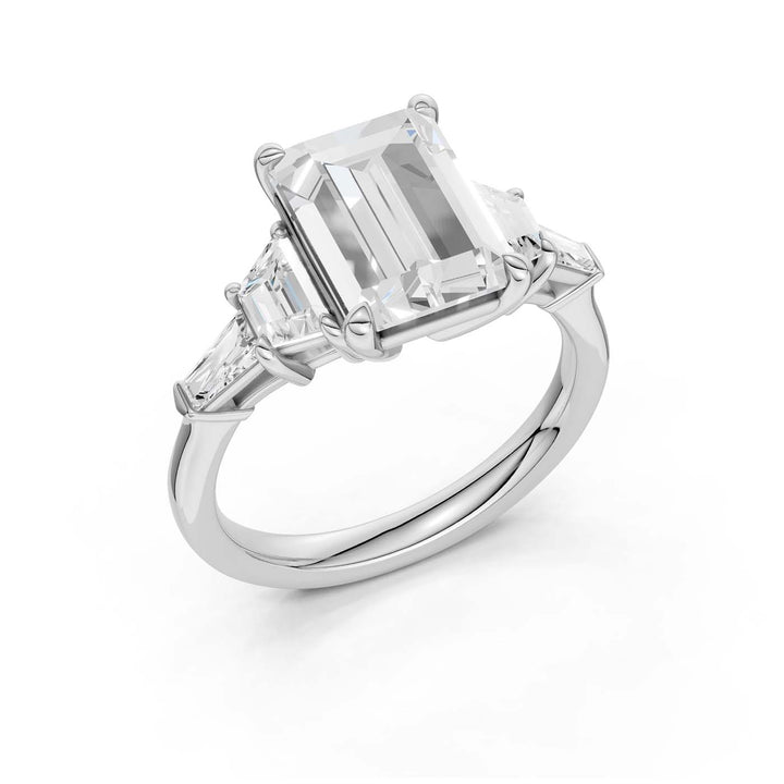 14K 3.78CT Lab Grown Diamond Engagement Ring