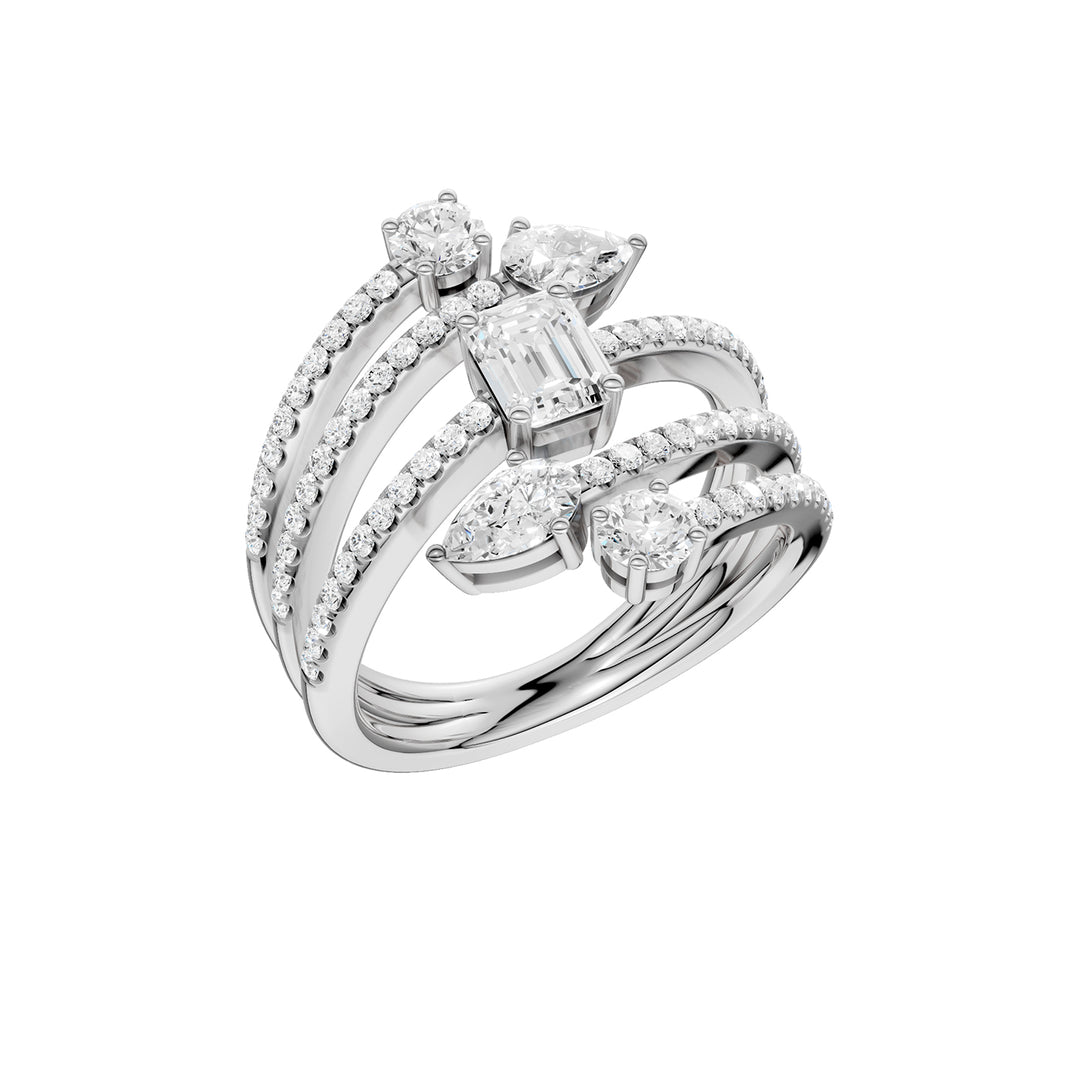 14K 1.50CT Lab Grown Diamond Fancy Ring
