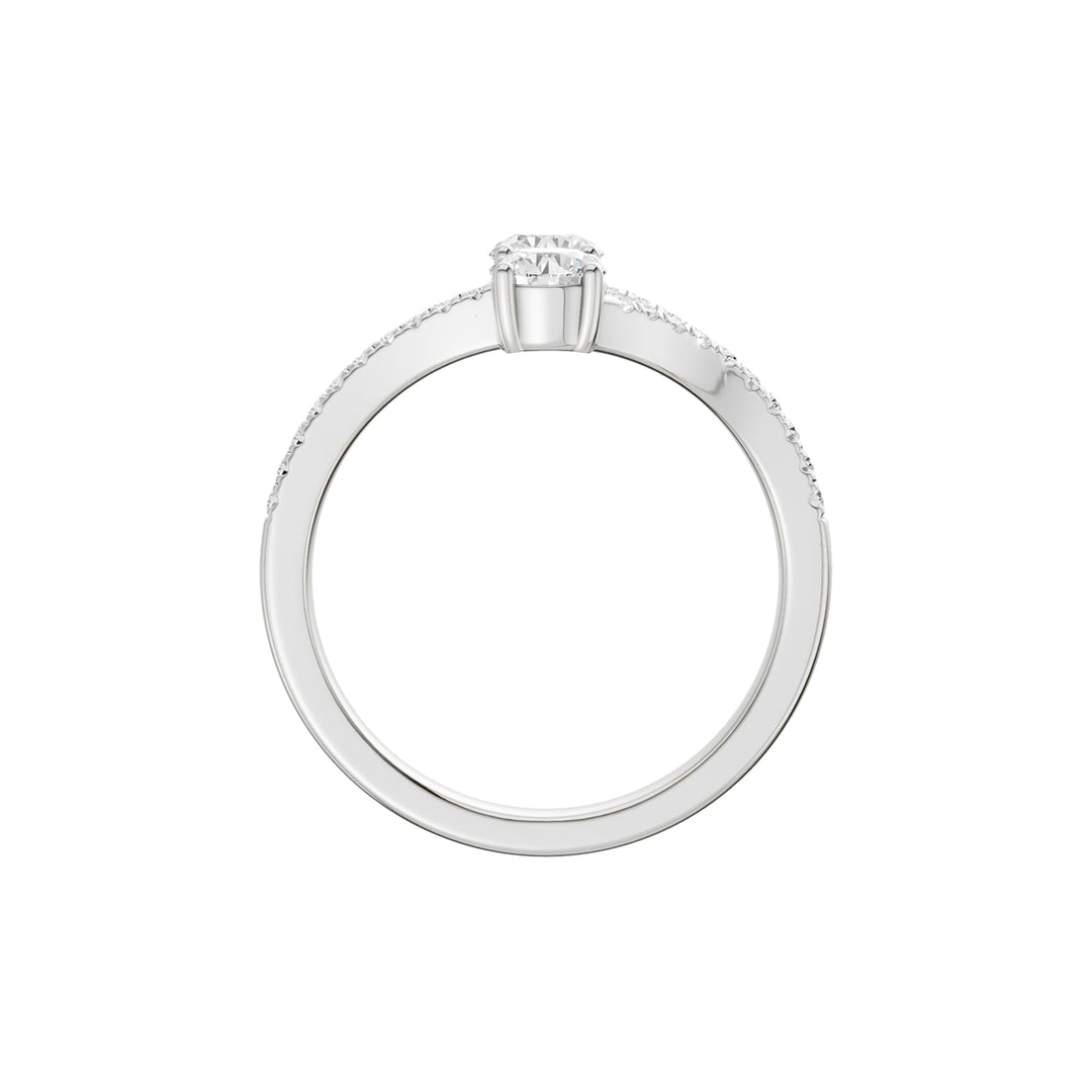 14K 1.00CT Lab Grown Diamond Fancy Ring