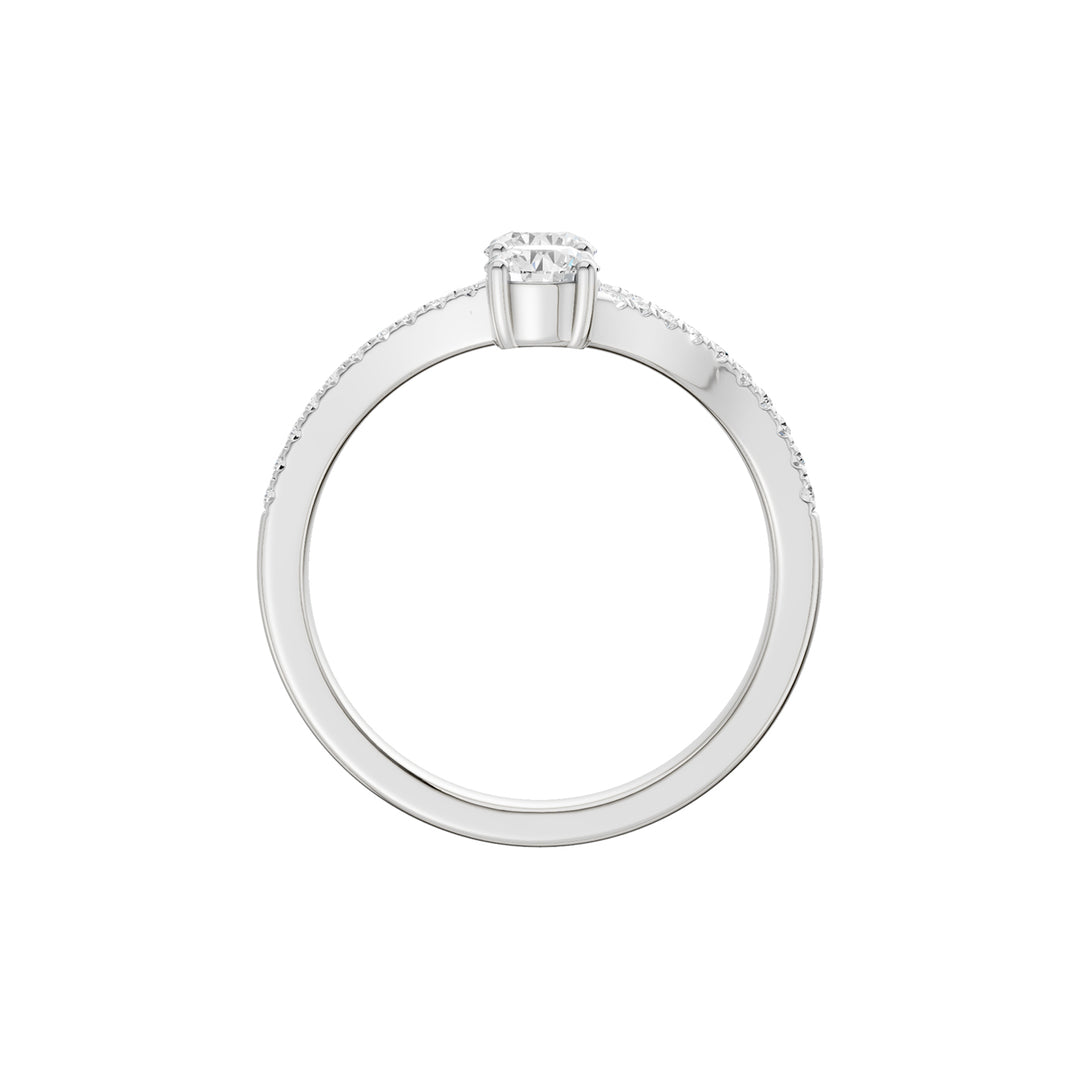 14K 1.00CT Lab Grown Diamond Fancy Ring