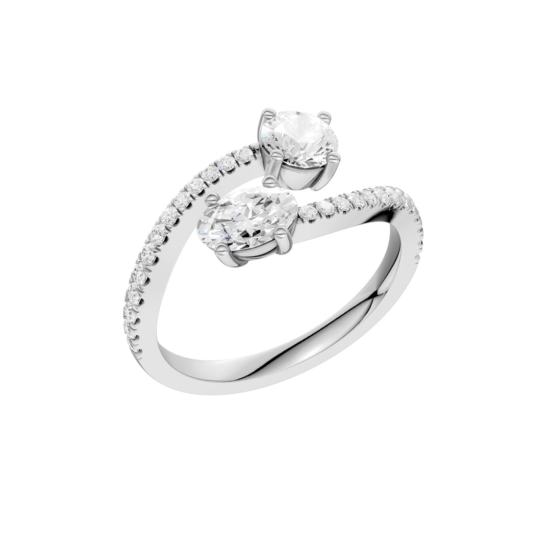 14K 1.00CT Lab Grown Diamond Fancy Ring