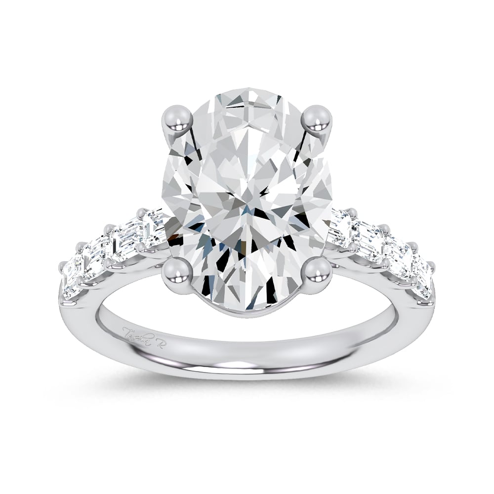 14K 5.72CT  Certified Lab Grown Engagement Ring