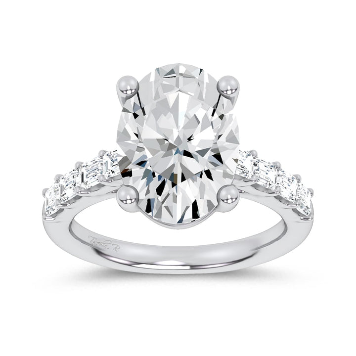 14K 5.72CT  Certified Lab Grown Engagement Ring