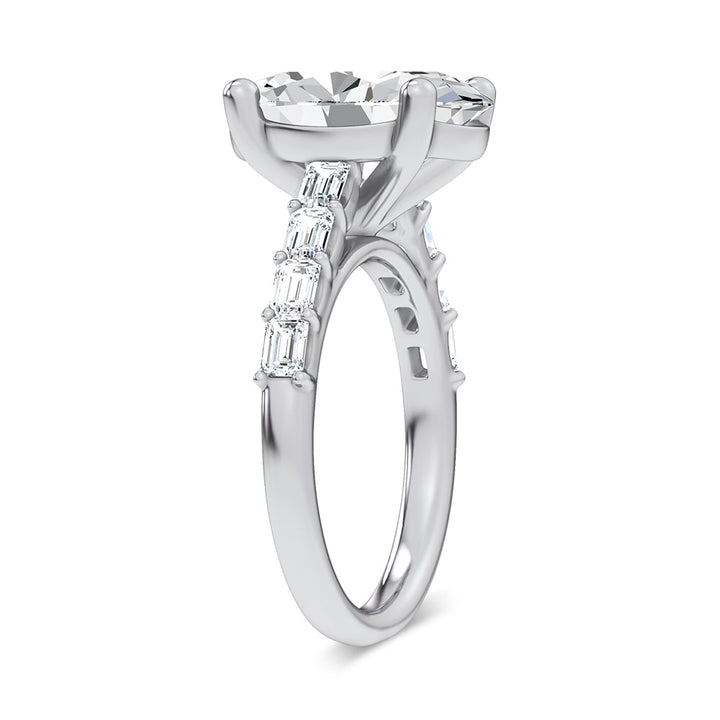 14K 5.72CT  Certified Lab Grown Engagement Ring