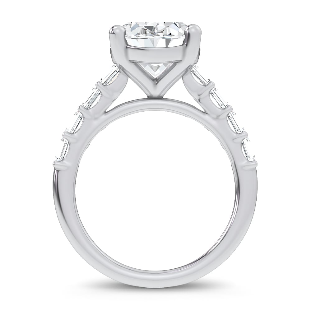 14K 5.72CT  Certified Lab Grown Engagement Ring