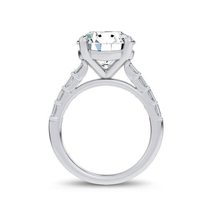 14K 5.70CT Certified Lab Grown Engagement Ring