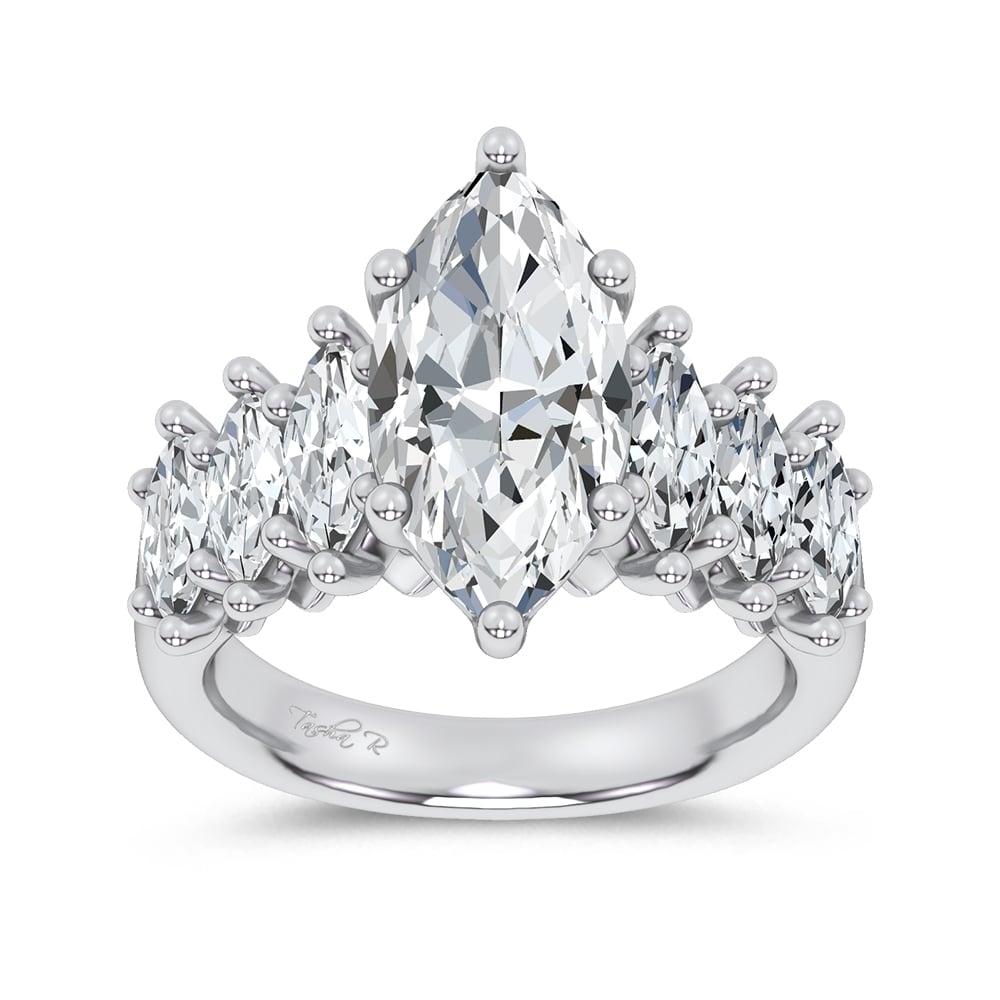 14K 4.56CT Certified Lab Grown Engagement Ring