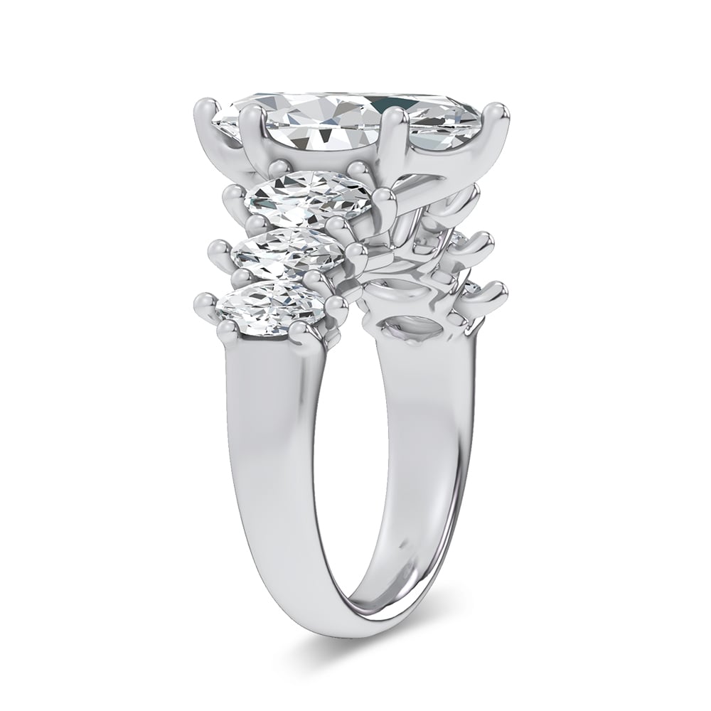 14K 4.56CT Certified Lab Grown Engagement Ring
