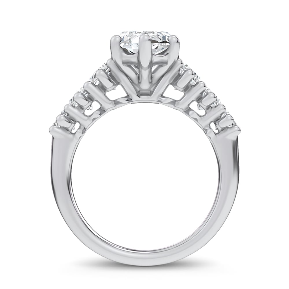 14K 4.56CT Certified Lab Grown Engagement Ring