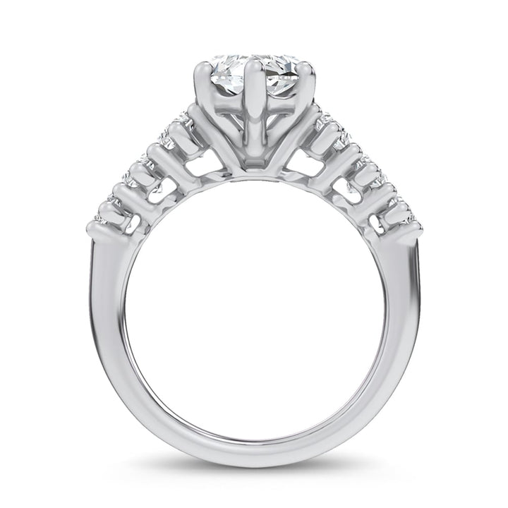 14K 4.56CT Certified Lab Grown Engagement Ring