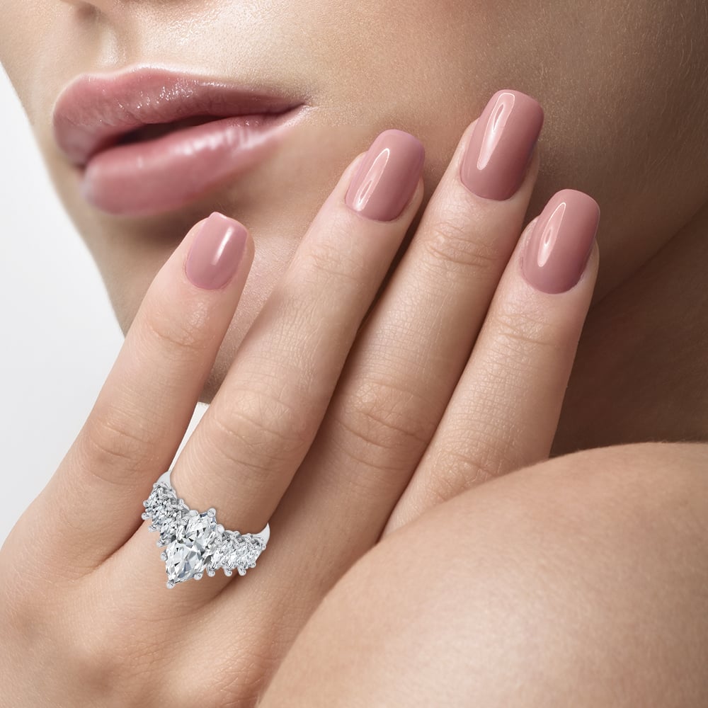 14K 4.56CT Certified Lab Grown Engagement Ring