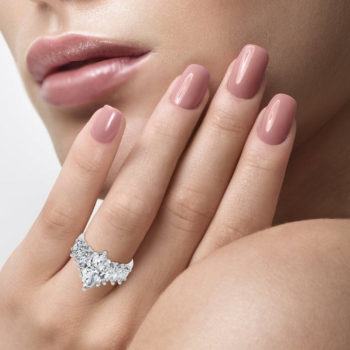 14K 4.56CT Certified Lab Grown Engagement Ring