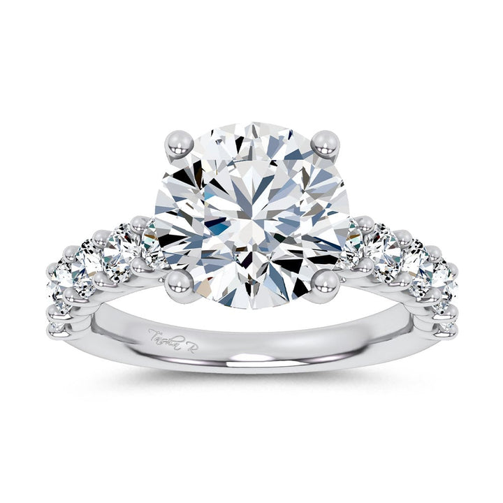 14K 4.20CT Certified Lab Grown Engagement Ring