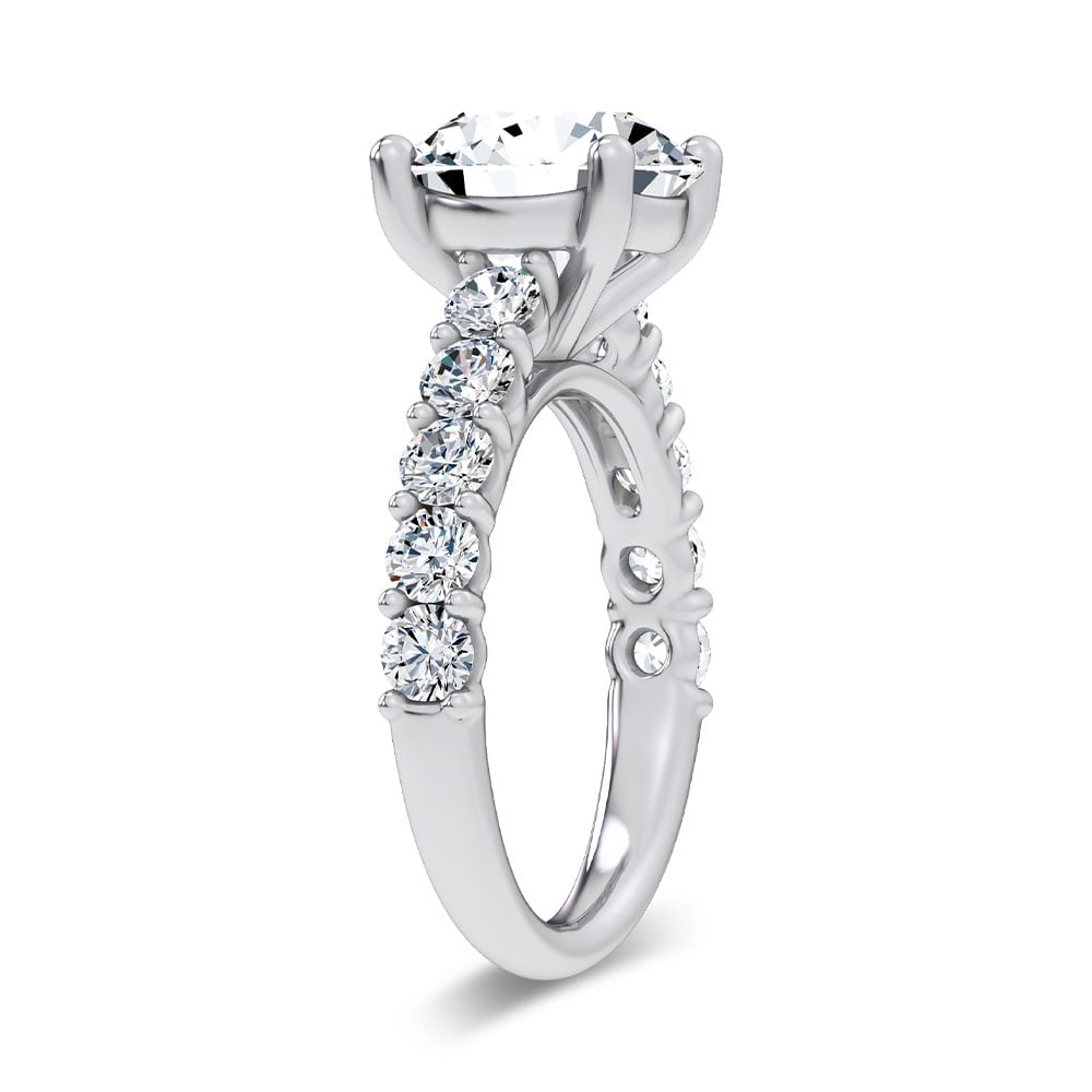 14K 4.20CT Certified Lab Grown Engagement Ring
