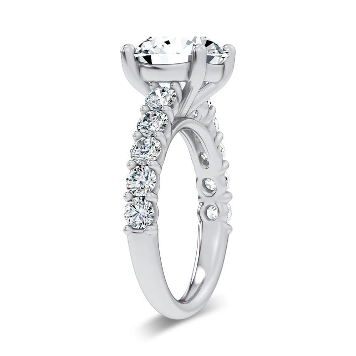 14K 4.20CT Certified Lab Grown Engagement Ring