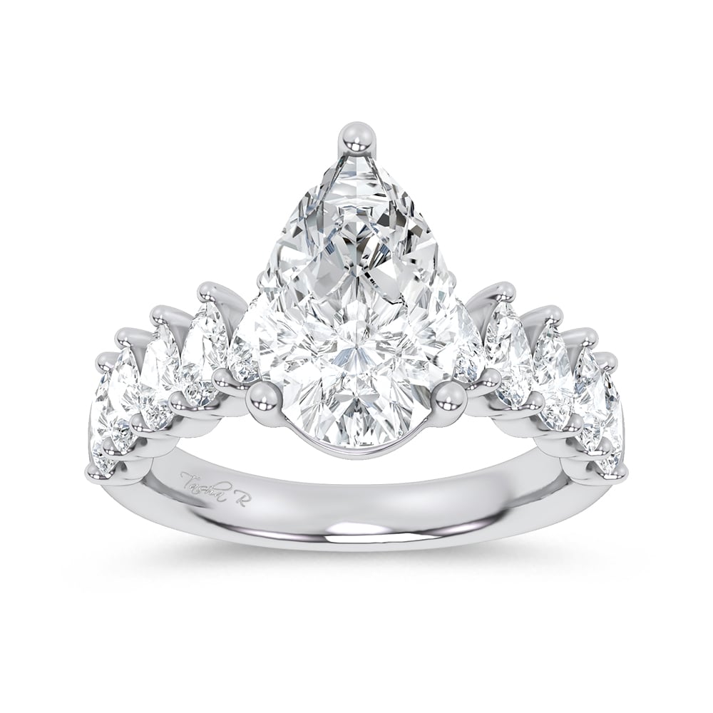 14K 4.20CT  Certified Lab Grown Engagement Ring