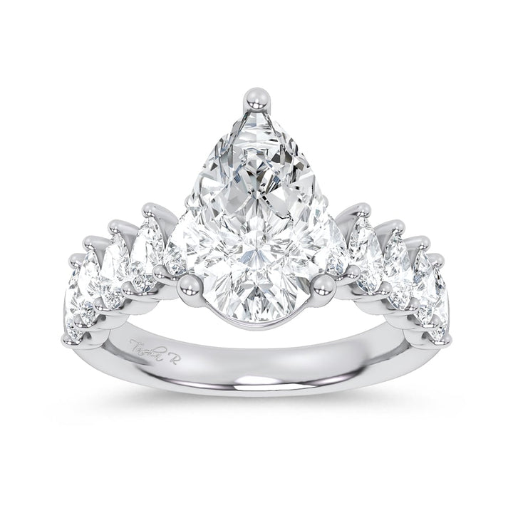 14K 4.20CT  Certified Lab Grown Engagement Ring