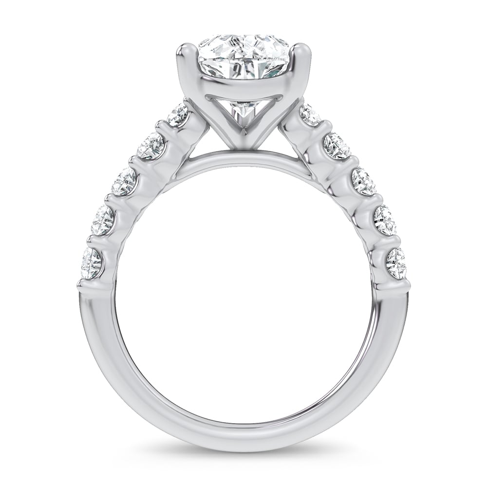 14K 4.20CT  Certified Lab Grown Engagement Ring