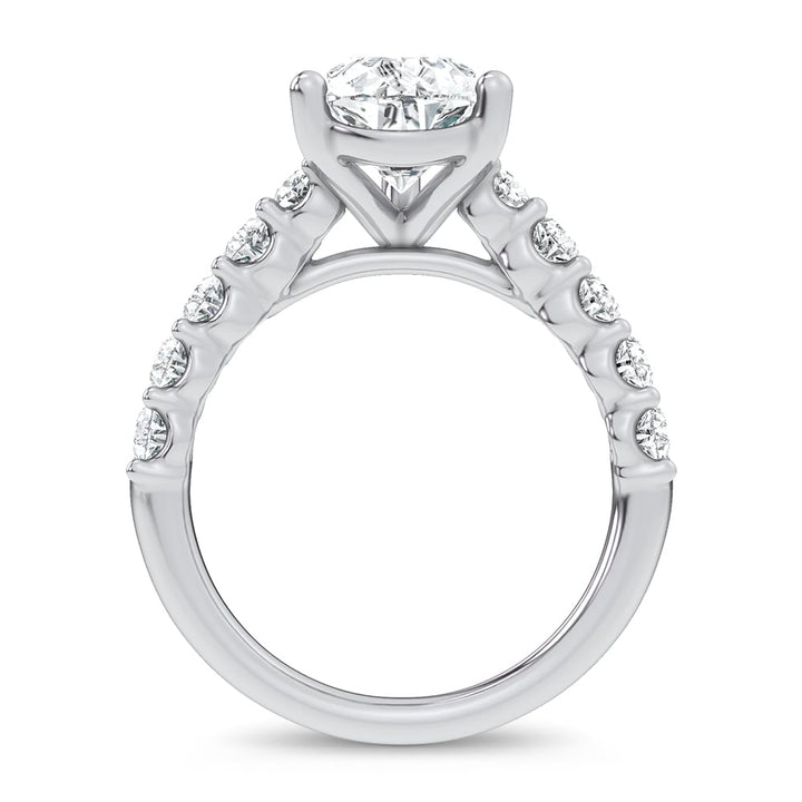 14K 4.20CT  Certified Lab Grown Engagement Ring