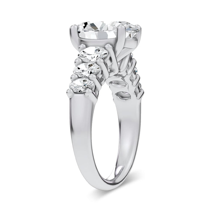 14K 4.06CT Certified Lab Grown Engagement Ring