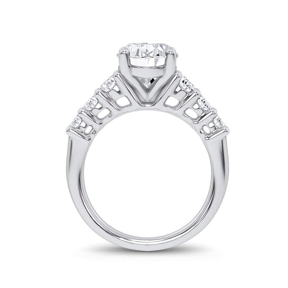 14K 4.06CT Certified Lab Grown Engagement Ring