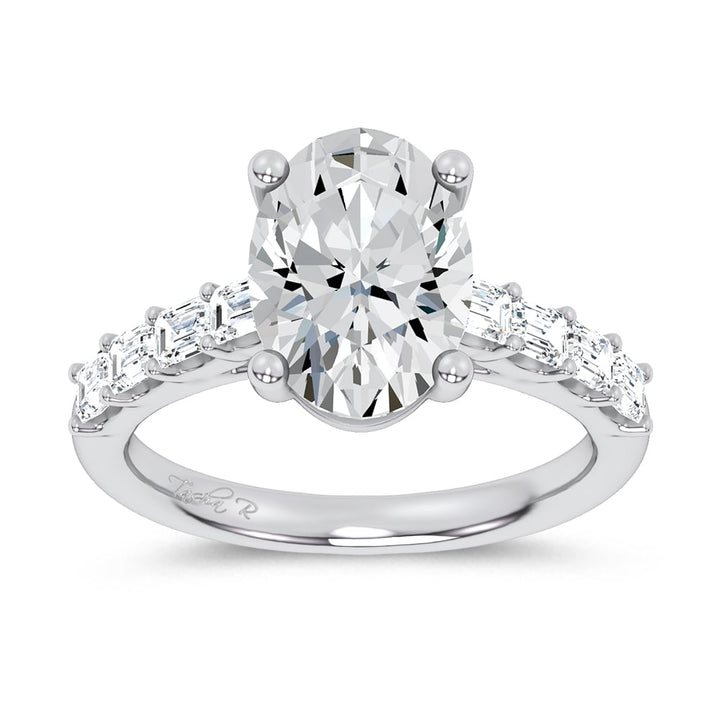 14K 3.60CT Certified Lab Grown Engagement Ring
