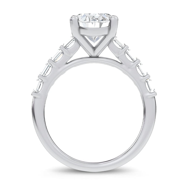14K 3.60CT Certified Lab Grown Engagement Ring