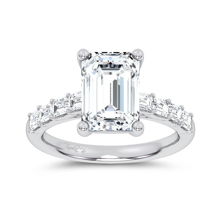14K 3.64CT Certified Lab Grown Engagement Ring