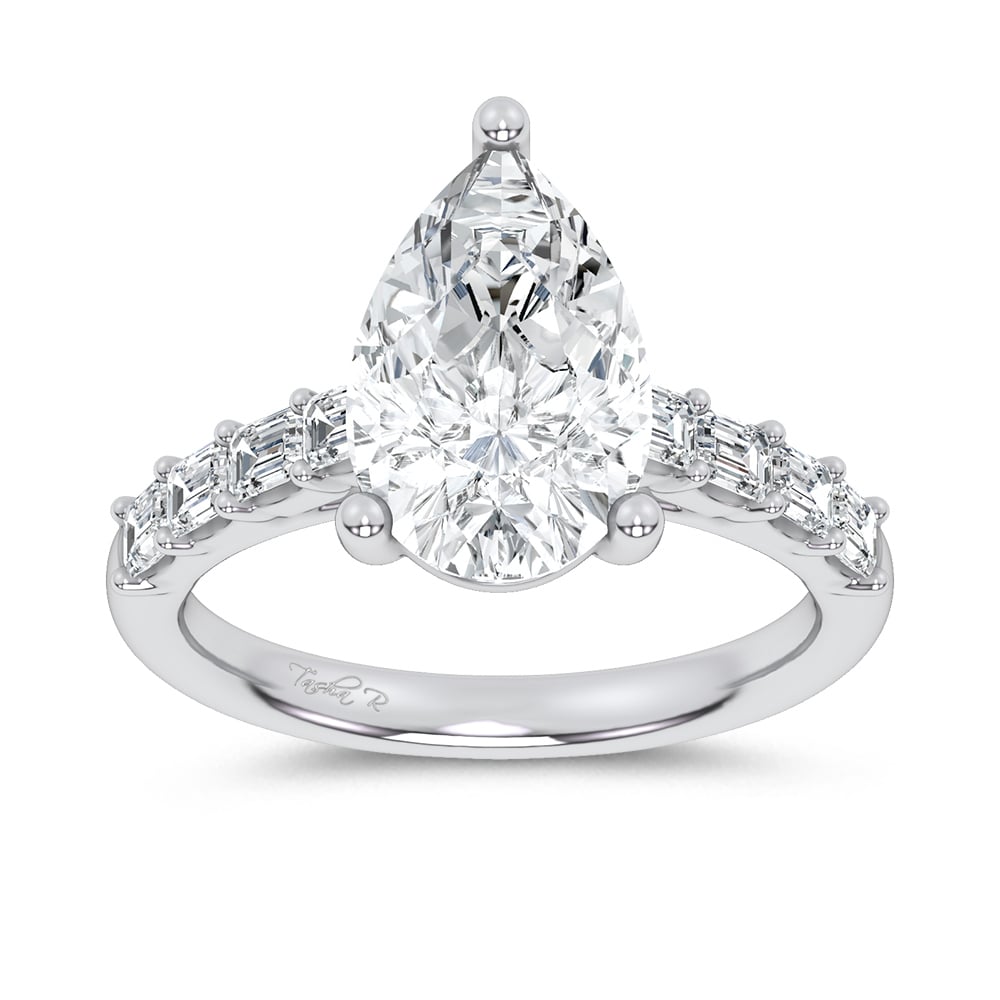 14K 3.64CT Certified Lab Grown Engagement Ring
