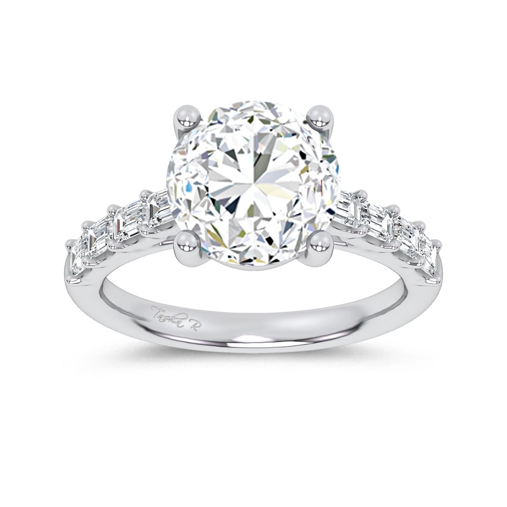 14K 3.64CT Certified Lab Grown Engagement Ring