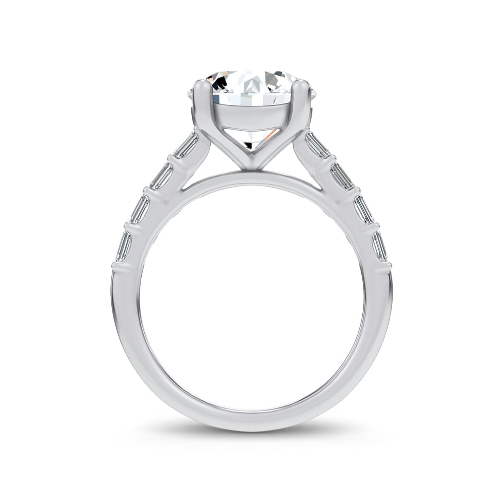 14K 3.64CT Certified Lab Grown Engagement Ring