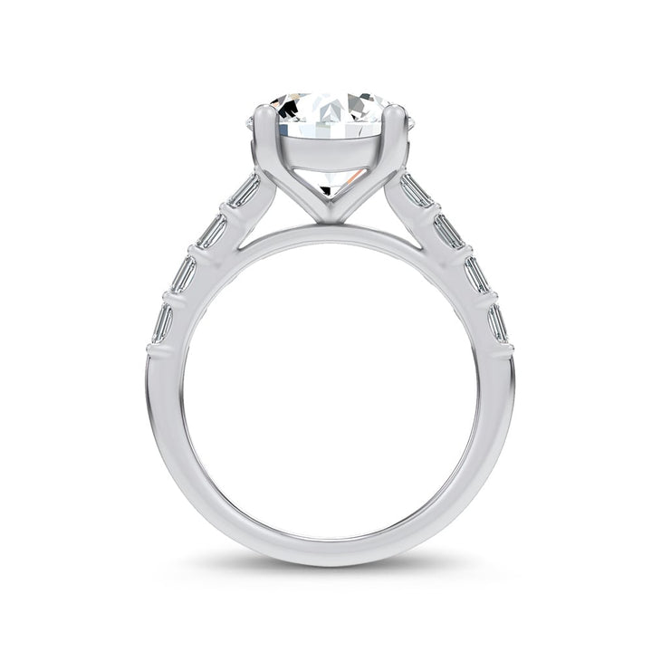 14K 3.64CT Certified Lab Grown Engagement Ring