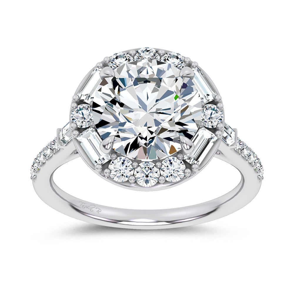 14K 3.63CT Certified Lab Grown Engagement Ring
