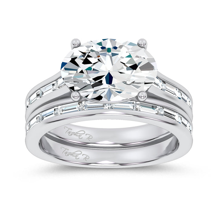 14K 3.57CT Certified Lab Grown Diamond Bridal Set