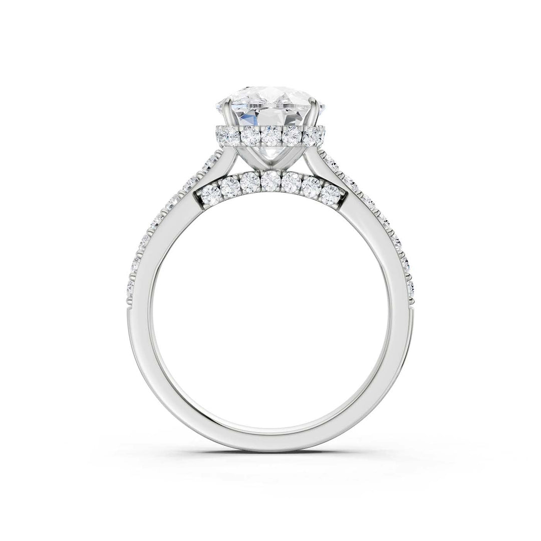 14K 3.50CT Lab Grown Diamond Engagement Ring