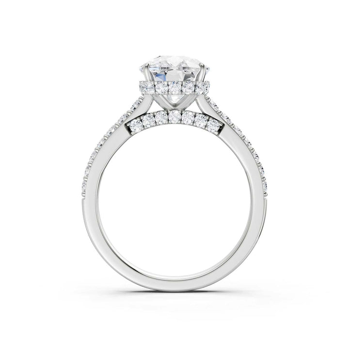 14K 3.50CT Lab Grown Diamond Engagement Ring