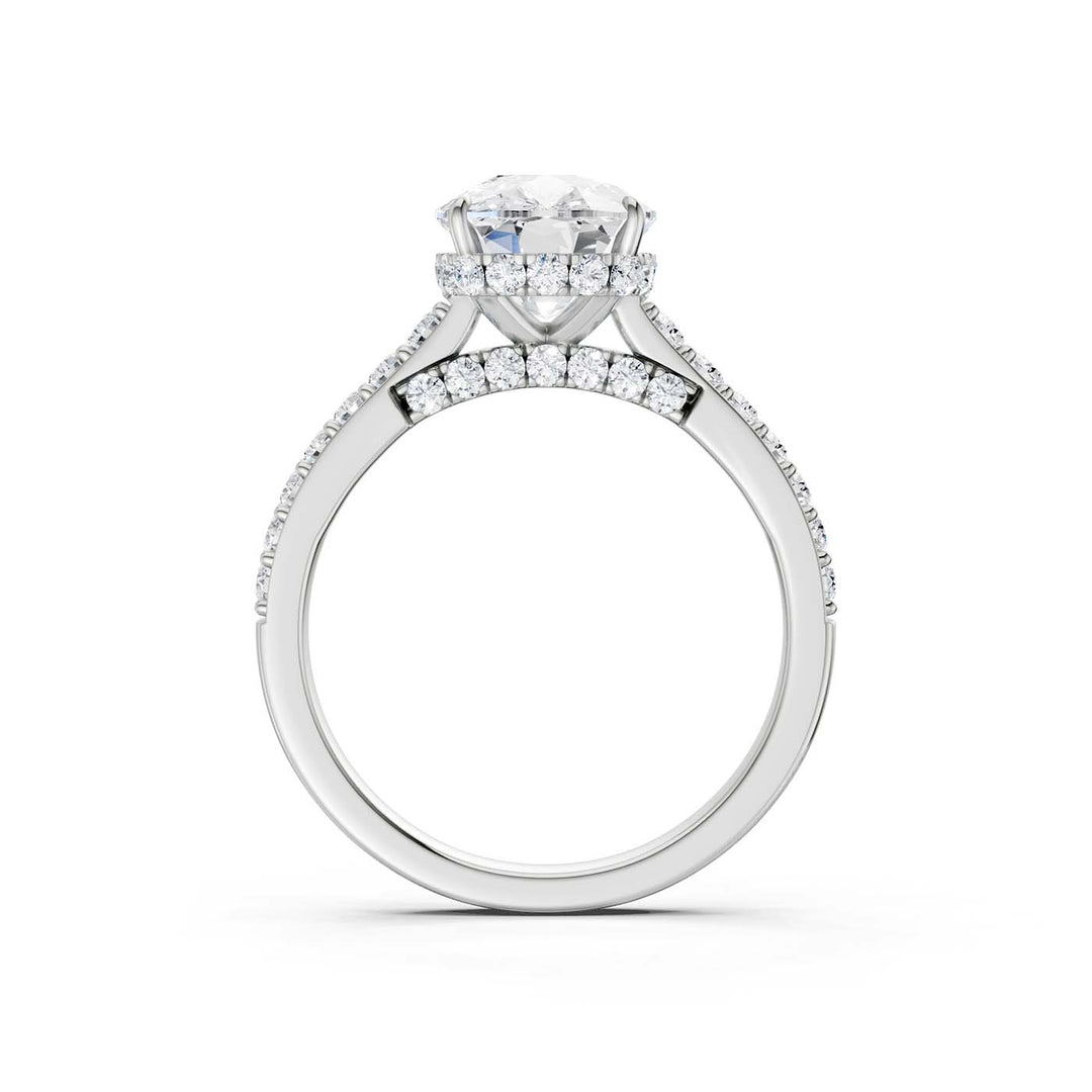 14K 3.50CT Lab Grown Diamond Engagement Ring