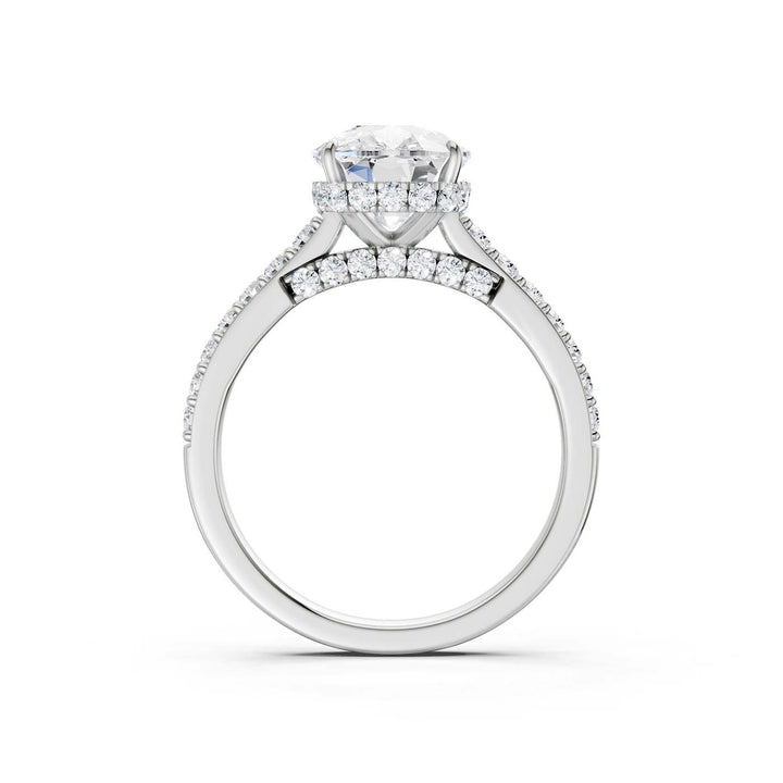 14K 3.50CT Lab Grown Diamond Engagement Ring