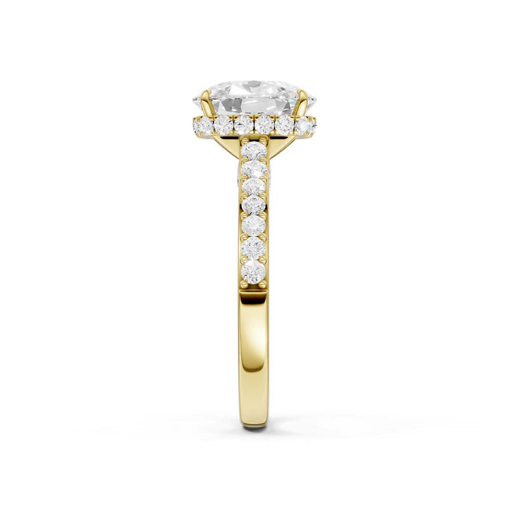 14K 3.50CT Lab Grown Diamond Engagement Ring