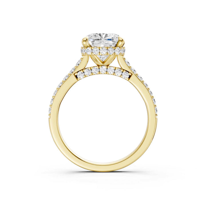 14K 4.50CT Lab Grown Diamond Engagement Ring