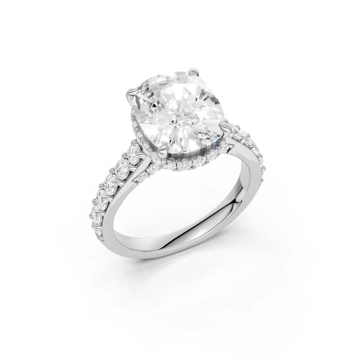 14K 6.00CT Lab Grown Diamond Engagement Ring