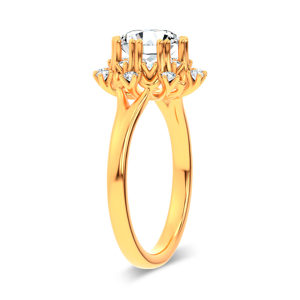 14K 1.74CT Lab Diamond  Ring