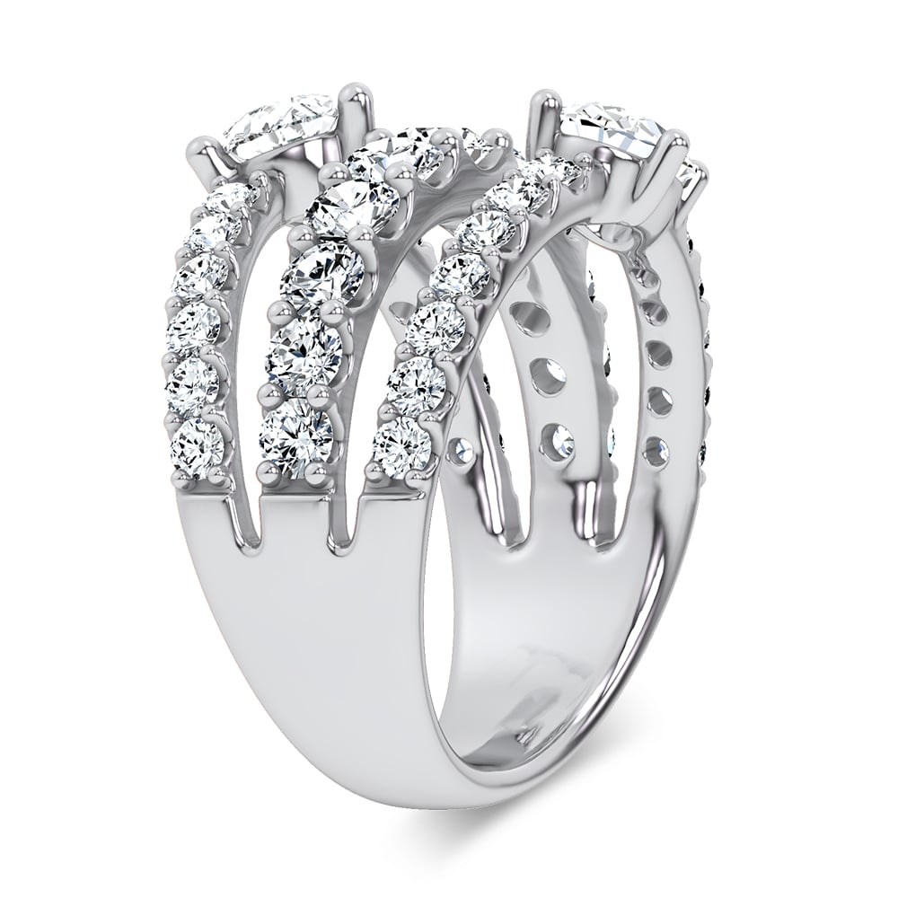 14K 2.93CT Certified Lab Grown Ring